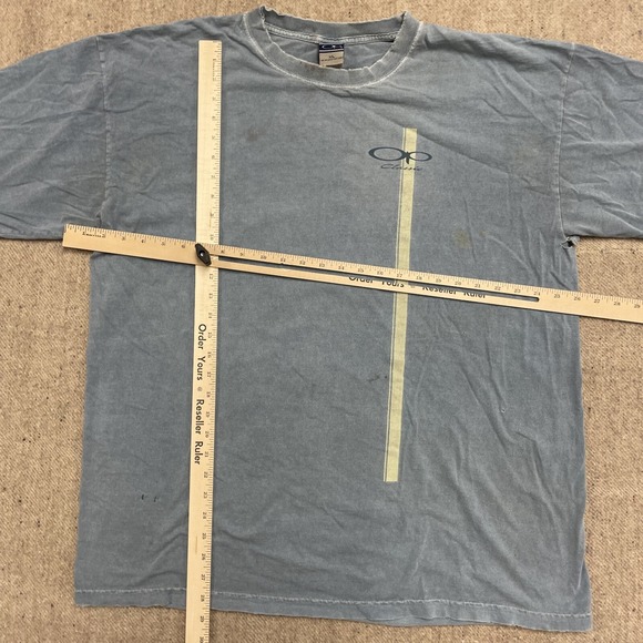 vintage ocean pacific shirt mens xl blue 2000 y2k classic - Picture 14 of 16